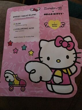 The Crème Shop x Hello Kitty Pink Sheet Mask - Aloe & Hyaluronic Acid